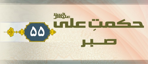 Hikmat-e-Ali (as) - 55- Sabr